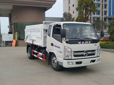 凯马4吨压缩对接式垃圾车-4立方压缩对接式垃圾车图片