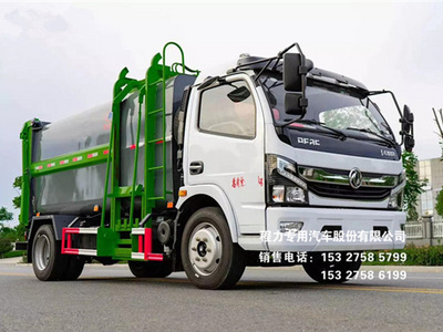 国六东风K7款8~10方自装卸式垃圾车图片