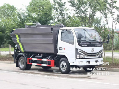 国六东风小多利卡6~8方（无泄漏）自装卸式垃圾车图片