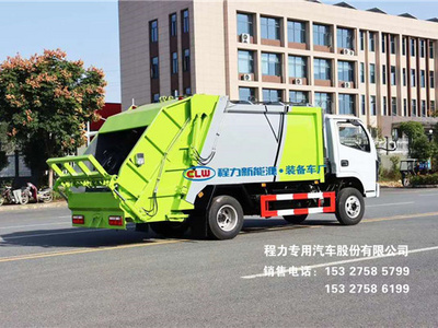 国六东风小福瑞卡6方压缩式垃圾车图片
