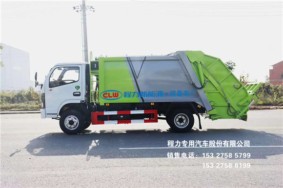 国六东风小福瑞卡6方压缩式垃圾车图片