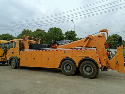 20吨重汽豪沃一拖一重型清障车拖车配置价格厂里国六350马力图片