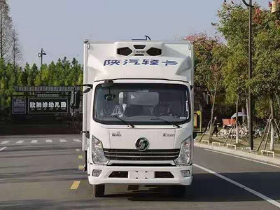 陕汽轻卡徳龙K3000国六蓝牌冷藏车图片