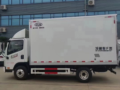 国六解放蓝牌冷藏车厂家4.2米冷藏车价格图片