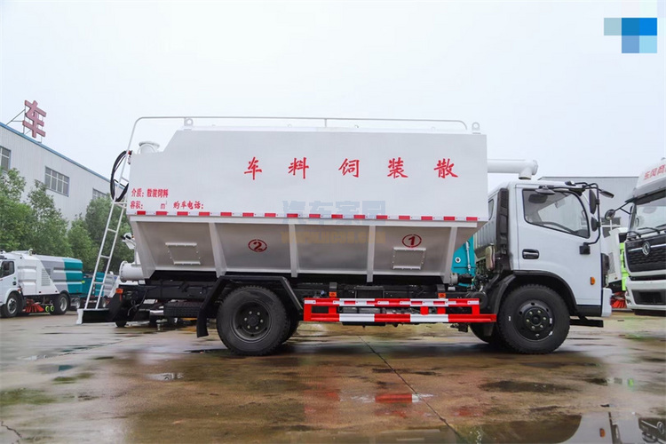 国六8吨东风散装饲料车猪苗鸡苗饲料运输车图片图片