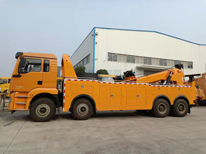 国六陕汽德龙4轴潍柴400马力大型道路救援拖车厂家图片报价图片
