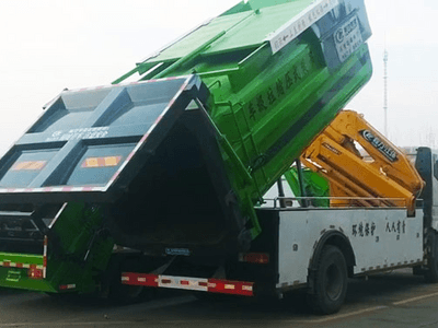 解放18吨吊装式垃圾车图片