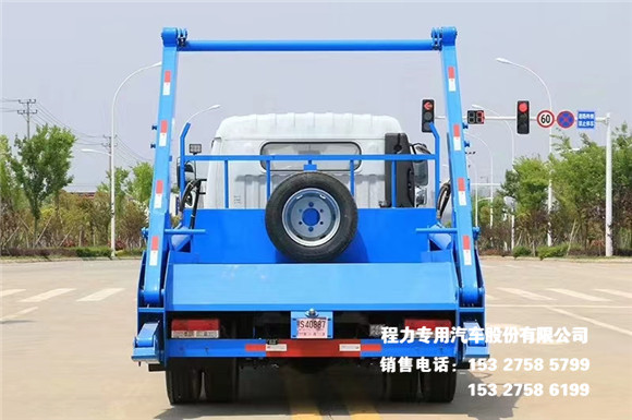 国六东风凯普特6~8方摆臂式垃圾车图片