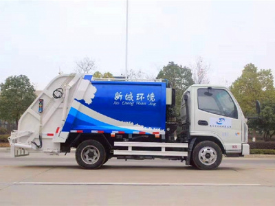 凯马国六4方蓝牌压缩式垃圾车图片