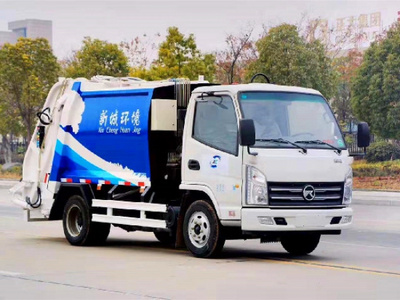 凯马国六4方蓝牌压缩式垃圾车图片
