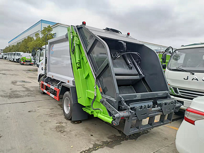 东风挂桶压缩式垃圾车6立方生产厂家报价销售电话图片图片