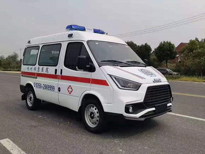 淅川縣恒康醫院采購的江鈴特順120救護車轉運型今日發車