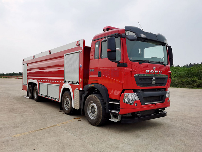 国六豪沃25吨单排消防车图片