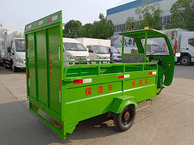 新能源纯电动三轮保洁车6桶垃圾转运车厂家直销价格图片