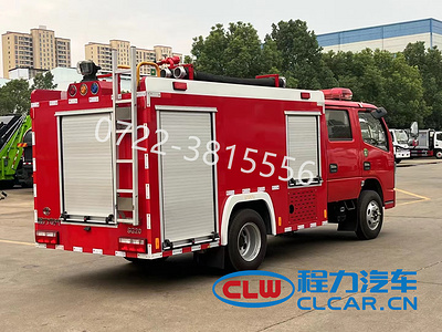 东风小多利卡2吨水罐消防车（外露罐）图片