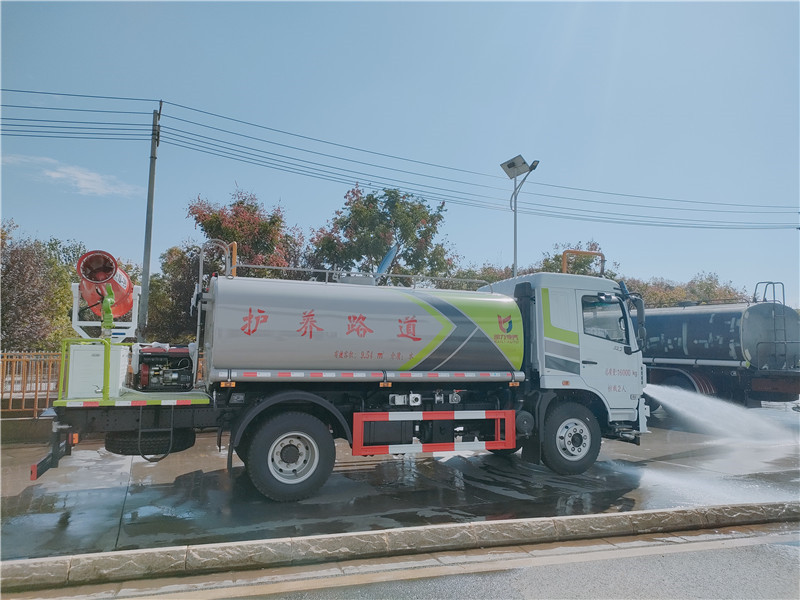 東風華神KL5綠化噴灑車 12方灑水車 加裝30米霧炮降塵視頻