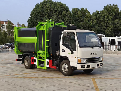 江淮7.5方側裝壓縮垃圾車，廠家直銷包送到家圖片