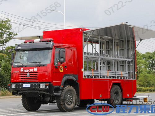 重汽四驱机器人运输车/重汽器材消防车图片