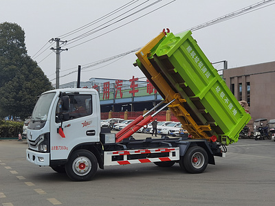 东风D6多利卡莆田专用建筑垃圾车垃圾箱价格图片图片