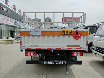 江淮骏铃V5气瓶运输车 蓝牌4米2危险品仓栏车 核载1.8吨图片