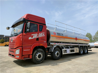 楚胜牌国六20吨油罐车厂家 青岛解放JH6重卡25.2方铝合金运油车锡柴380马力