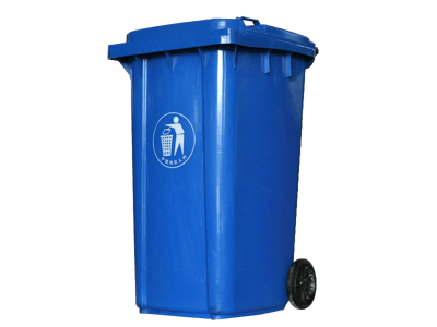 240L蓝色垃圾桶汽车配件图片