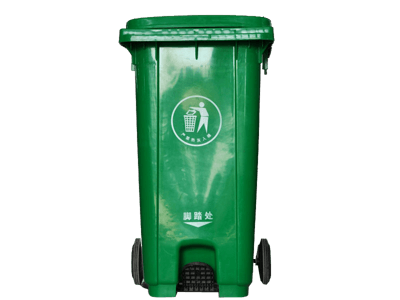 240L绿色垃圾桶垃圾车配件图片