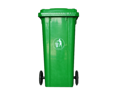 120L绿色垃圾桶垃圾车配件图片