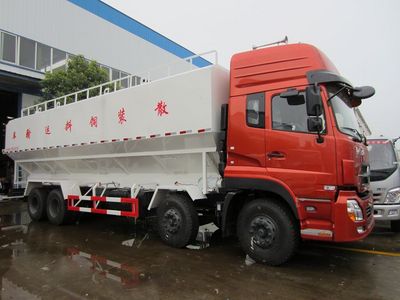 东风天龙散装饲料运输车20吨散装饲料车图片