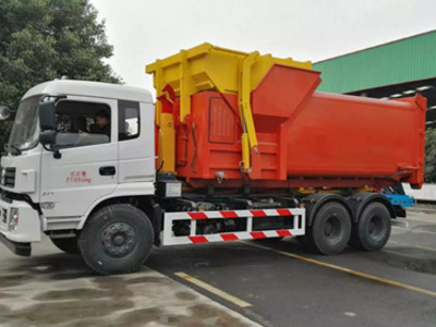 东风专用25吨拉臂式垃圾车东风25吨勾臂垃圾车图片