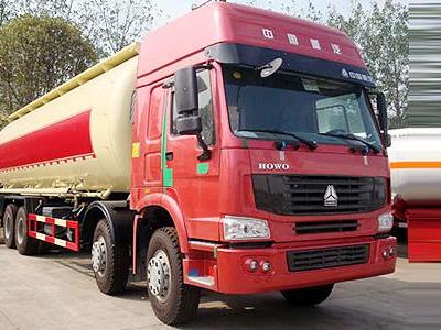 斯太尔45吨物料运输车解放45吨粉粒物料运输车图片