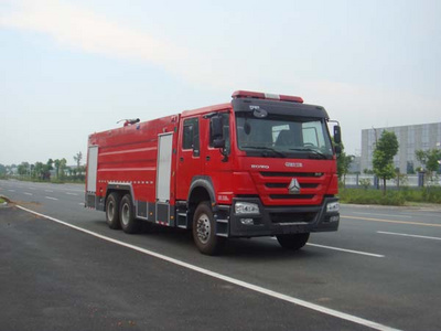 重汽豪沃16吨泡沫消防车（国五）重汽16吨消防车图片